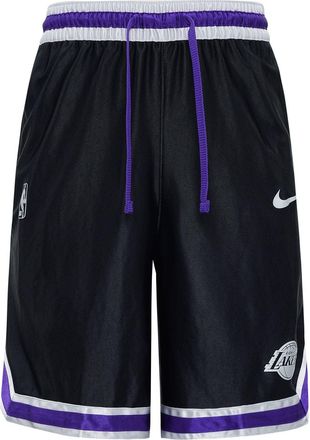 Nike NBA Courtside Los Angeles Lakers Lacing Basketball Training Sports Shorts Black CV3938-010