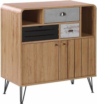 Beliani Beliani - Credenza in colore legno chiaro Kyle