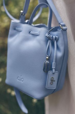 Alo Mini Balance Bag in Light Provence Blue Leather