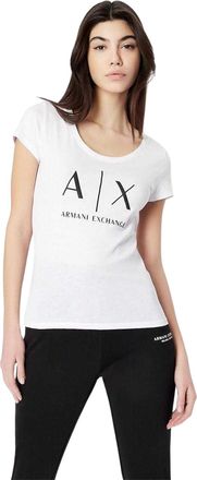 A|X Armani Exchange Dames/dames Katoenen T-shirt (Wit)