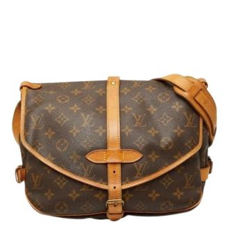 Louis Vuitton Pre-owned Cross Body Bags, female, Brown, Size: ONE SIZE Pre-owned Vintage Monogram Shoulder Bag