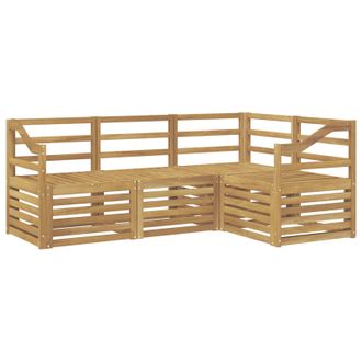 vidaXL Juegos De Sof&aacute;s 4 Pcs Blanco 185,5 X 126,5 X 73 Cm Vidaxl