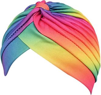 Generic Rainbow Chemo Beanie Hair Loss Hat Head Scarf Turban Head Wrap Chemo Headwear