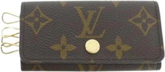 Louis Vuitton Pre-owned Canvas Sleutelhanger - unisex - Vintage Accessoires - Bruin - ONE Size - Vintage
