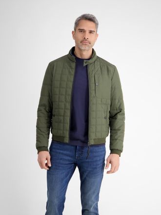 Lerros Steppjacke LERROS LERROS Herren Steppblouson, funktional, Herren, Gr. S, gr&uuml;n (deep olive), 100% Polyester, Jacken Steppjacke, Wasser- und windabweise