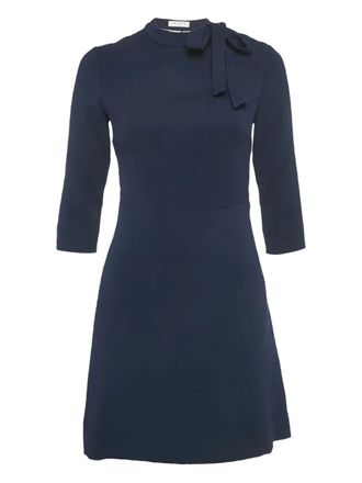 Sandro Jovane lace tie mini dress - Blue