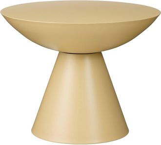 MiCa Decorations Mesa auxiliar Celise Beige H44xB59xL59cm