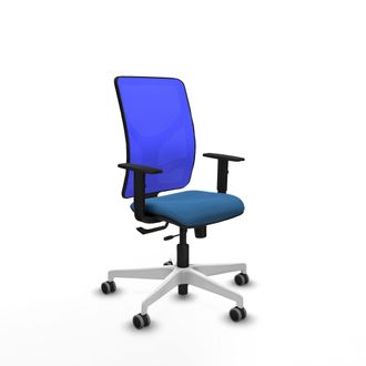 Piqueras y Crespo Silla De Oficina Piqueras Y Crespo Motilla Azul Malla Similpiel