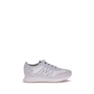 Moncler White Polyamide Low Top Mens Sneakers