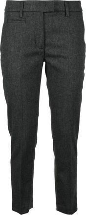 Dondup broek - Dames - Slim Fit Broeken - Grijs - W28 - Wol - Broeken