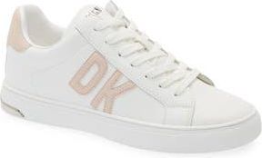 DKNY Logo Sneaker in White/Blush at Nordstrom Rack, Size 8.5