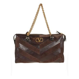 Valentino Garavani Panthea Medium Shoulder Bag - female - Valentino Garavani - Shoulder Bags - Brown - ONE SIZE - Bags