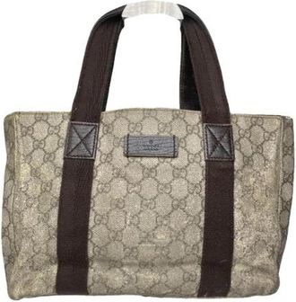 Gucci Pre-owned Ophidia Shopper Bag - Dames - Vintage Handtas - Grijs - ONE Size - Leer - Vintage