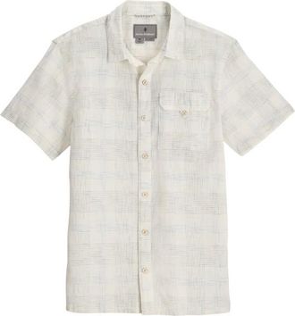 Royal Robbins Hempline Spaced S/S Hemd f&uuml;r Herren | wei&szlig;/grau