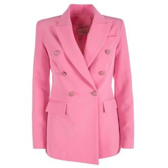 Yes-Zee Elegant Pink Nylon Classic Womens Jacket