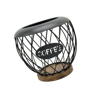 OEM Soporte Geom&eacute;trico Para C&aacute;psulas De Caf&eacute;, Estante De Almacenamiento Resistente De Hierro Y Madera, Ideal Para Encimeras, Cocinas Peque&ntilde;as Y Decoraci&oacute;n