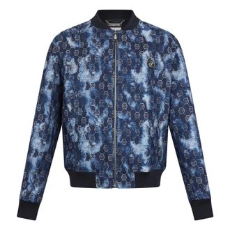 Philipp Plein Heren, Jassen, Blauw, Maat: XL Denim