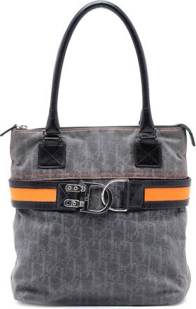 Dior Pre-owned Dior Diorissimo Trotter Denim Flight Tote Ladies 01-RU-1005