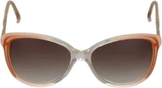 Saint Laurent Pre-owned Acetate sunglasses - Dames - Vintage Accessoires - Bruin - ONE Size - Vintage