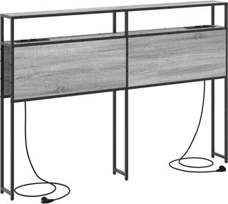 vidaXL Cabecera De Almacenamiento Con Cabecera Gris Sonoma 160 Cm Vidaxl