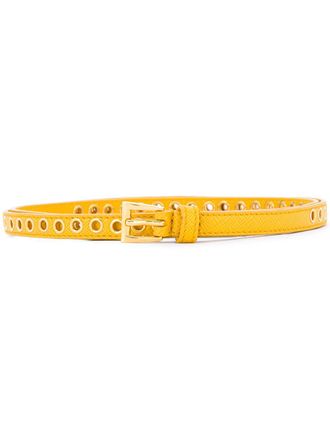 Prada Cintura con mini occhielli - Giallo