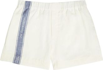 J.W.Anderson Jersey Striped Jacquard Linen Shorts - Off White - XL