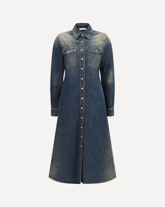 Fendi Abito lungo in denim Bananatex Woman 40