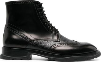 Alexander McQueen Lace-up Boots - Heren - Veterlaarzen - Zwart - 40 EU - Schoenen
