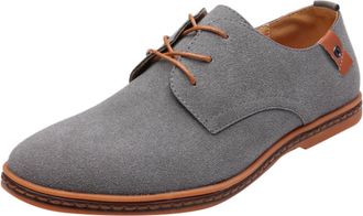 Generic Mens Dress Shoes Wide Fit, Oxfords Shoe Lace Up Formal Business Shoes Pointed Toe Smart Shoe Flat Bottom Dress Loafers Retro Fashion Outdoor Loafer Co