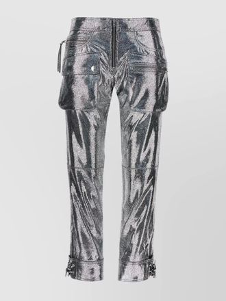 Isabel Marant trousers featuring adjustable straps and metallic finish