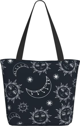 AOOEDM Moon And Sun Ladies Shopping Bag 13x11x7in.The Perfect ValentineS Day Gift.It Is The Best ValentineS Day Gift For Mom, Daughter, Wife,Etc