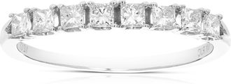 Vir Jewels 1/2 cttw Princess Cut Diamond Wedding Band in 14k Gold Prong Set