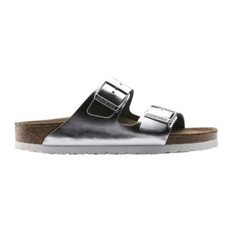 Birkenstock Sliders, female, Gray, Size: 10 US Arizona
