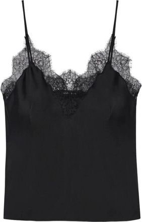 Anine Bing Mael Camisole - Dames - Tops zonder mouwen - Zwart - S - Rayon - Tops