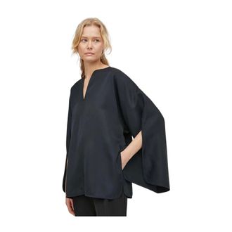 By Malene Birger Overhemden, Dames, Zwart, S, Calias Top