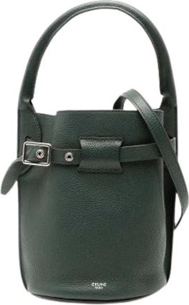 Celine Pre-owned Bucket Bags, female, Green, Size: ONE SIZE Pre-owned Vintage Bucket Bag