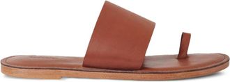 Rodebjer leather toe-ring sandals - women - Calf Leather/Calf Leather/Calf Leather - 36 - Brown