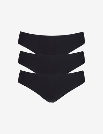 Commando Butter Mid-Rise Thong 3-Pack in Black at Nordstrom, Size Large