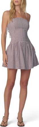 Joe's The Mara Check Minidress in Macchiato Gingham at Nordstrom, Size X-Small