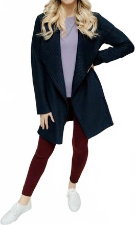 Skies Are Blue Clothing Cecelia Quilted Jacket In Navy