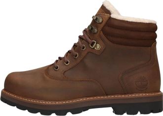 Timberland Schoenen, Heren, Bruin, 41 1/2 EU, Wol, Stijlvolle Mid Lace Up Laarzen