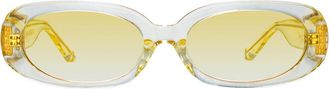 Linda Farrow CARA LFL1252 C16 Womens Sunglasses Yellow Size 59