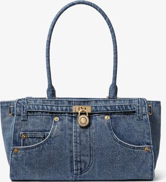 Michael Kors Hamilton Moderne Small Washed Denim Satchel