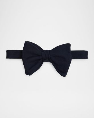 Dunhill Men & apos;s Large Mulberry Silk Bow Tie