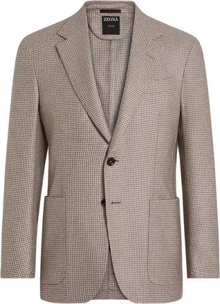 Ermenegildo Zegna Blazer con motivo pied-de-poule - Toni neutri