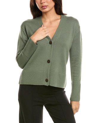Vince Shrunken Weekend Wool-Blend Cardigan