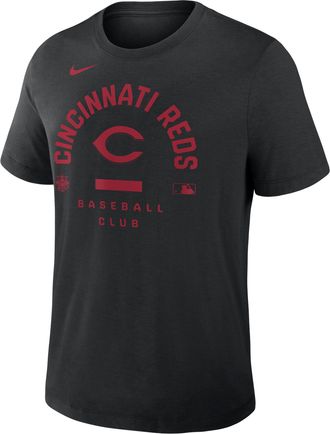 Nike Cincinnati Reds Authentic Collection Early Work Nike Mens Dri-FIT MLB T-Shirt in Black | 034J00ARED-HXK