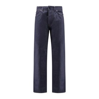 Stone Island Straight Fit Jeans, male, Blue, W36, J100008 Selvedge Denim Trousers