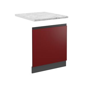 Vicco Panel Frontal R-line, Rojo, 45 Cm, Et M&aacute;rmol Vicco