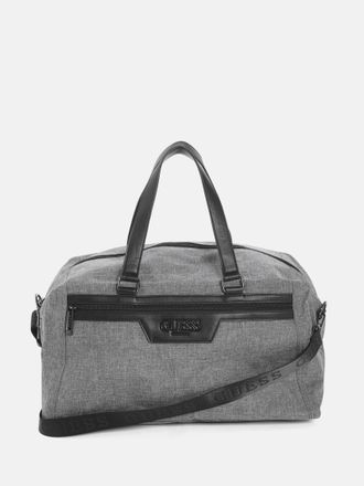 Guess Faux-Leather Trim Duffle Bag